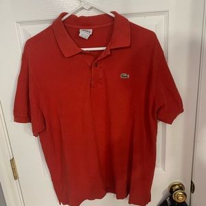 Vintage Red Lacoste polo size 6